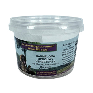 Dierendrogist Darmflora Opbouw / Verbeterend Capsules 60 St