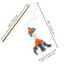 Kong Naturals Teaser Kattenhengel Vis 91,5X12,5X0,5 CM