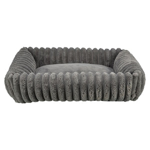 Trixie Hondenmand Lonni Ribfluweel Hoekig Grijs 100X70 Cm