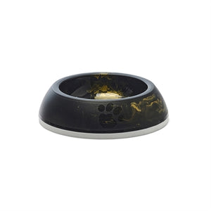 Savic Voerbak Kat Delice Marble Zwart / Goud 10,5X10,5X4 Cm 200 Ml