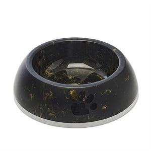 Savic Voerbak Delice 3 Marble Zwart / Goud 26X26X8 Cm 1,2 Ltr