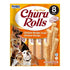 Inaba Dog Churu Rolls Chicken Recipe Wraps 8X12 GR