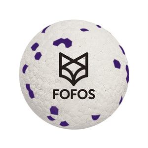 Fofos Super Stuiter Bal Wit / Paars 7X7X7 CM