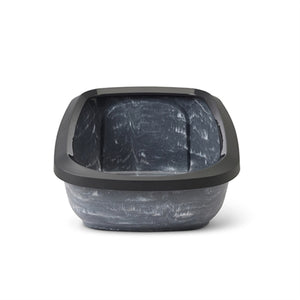 SAVIC KATTENBAK ASEO JUMBO MARBLE GRIJS / ZWART