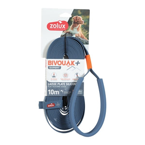 ZOLUX BVK SLEEPLIJN PLAT SILICONEN BLAUW