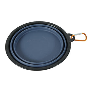 Zolux Bvk Voerbak Opvouwbaar Siliconen Blauw  16 Cm 650 Ml