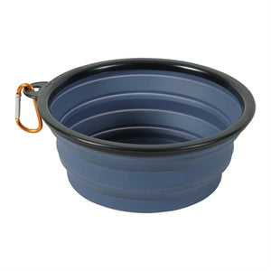 Zolux Bvk Voerbak Opvouwbaar Siliconen Blauw  16 Cm 650 Ml