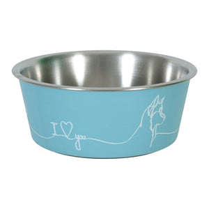 Zolux Love Voerbak Hond Blauw 12,5 Cm 400 Ml