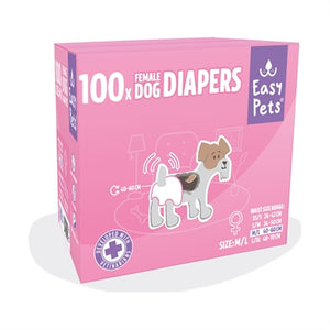 Easypets Hondenluiers Teef M/L 100 St