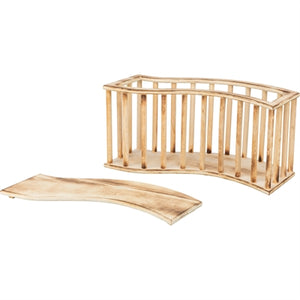 TRIXIE HOOIRUIF MET DEKSEL HOUT GEVLAMD