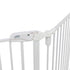 Trixie Hondenhek Afsluithek Metaal 5-Delig Met Deur Wit 62,5-300X76,5 Cm