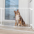 Trixie Hondenhek Afsluithek Metaal 5-Delig Met Deur Wit 62,5-300X76,5 Cm