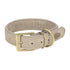 TRIXIE HALSBAND HOND PURE LEER LICHTGRIJS