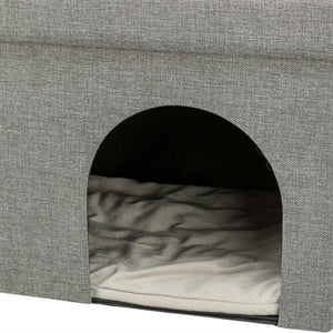 Trixie Kattenmand / Kattenhuis Kimy Soft 2 Verdiepingen Lichtgrijs 76X37X72  Cm