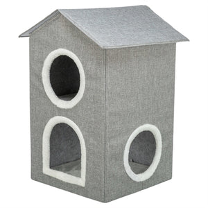Trixie Kattenmand / Kattenhuis Nora Soft 2 Verdriepingen Lichtgrijs 47X47X67 Cm