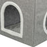 TRIXIE KATTENMAND / KATTENHUIS NORA SOFT 2 VERDRIEPINGEN LICHTGRIJS