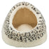 TRIXIE KATTENMAND IGLO LEO  SOFT PLUCHE CREME / PANTERPRINT