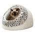 TRIXIE KATTENMAND IGLO LEO  SOFT PLUCHE CREME / PANTERPRINT