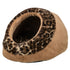 TRIXIE KATTENMAND IGLO LEO  SOFT PLUCHE BRUIN / PANTERPRINT