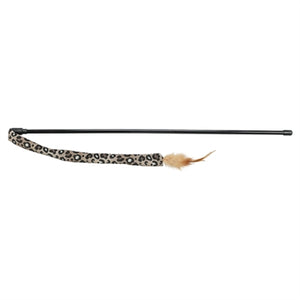TRIXIE KATTENHENGEL STAART PANTERPRINT PLUCHE MET KATTENKRUID / CATNIP