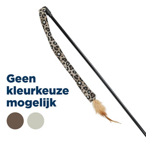 TRIXIE KATTENHENGEL STAART PANTERPRINT PLUCHE MET KATTENKRUID / CATNIP