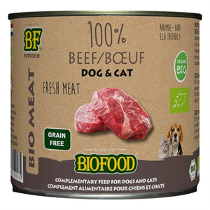Bf Petfood Biofood Organic Kat 100% Rund Blik 12X200 Gr