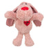 TRIXIE HOND HART PLUCHE ROZE