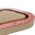 TRIXIE KRABPLANK HARTJES MET BALLEN DRIEHOEKIG KARTON ROOD
