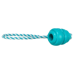 Trixie Jumper Kegel Aan Touw Super Strong Tpr Petrol 33X5X5 Cm