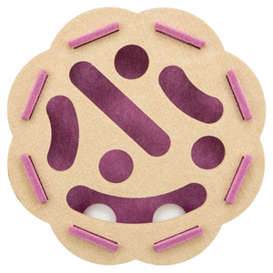 TRIXIE HOLE'N'ROLL BLOEM VILT ROZE / BEIGE