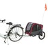 TRIXIE HONDENFIETSKAT GRIJS / ROOD
