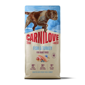 CARNILOVE TRUE FRESH ADULT ALL BREEDS FISH / TURKEY