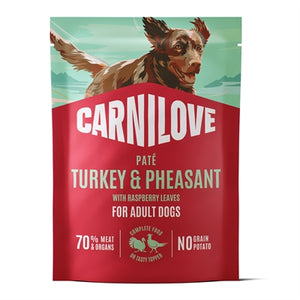 CARNILOVE POUCH TURKEY / PHEASANT / RASPBERRY LEAVES