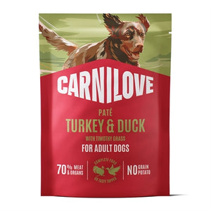 CARNILOVE POUCH TURKEY / DUCK / TIMOTHY GRASS