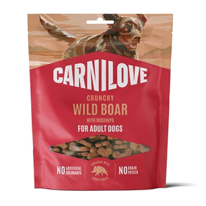 CARNILOVE CRUNCHY SNACK WILD BOAR / ROSEHIPS