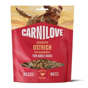 CARNILOVE CRUNCHY SNACK OSTRICH / BLACKBERRIES