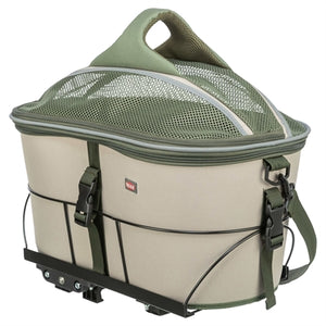TRIXIE FIETSMAND VOOR BAGAGEDRAGER POLYESTER OLIJFGROEN / BEIGE 46X33X40 CM