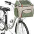Trixie Fietsmand Voor Stuur Polyester Olijfgroen / Beige 48X34X40 Cm