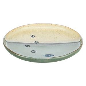 TRIXIE VOERBAK / DRINKBAK KAT KERAMIEK GROEN / BEIGE
