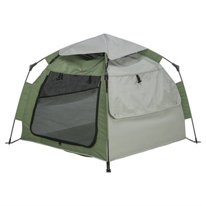 TRIXIE HONDENTENT POP-UP OLIJFGROEN / BEIGE