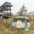 TRIXIE HONDENTENT POP-UP OLIJFGROEN / BEIGE