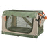 Trixie Kennel Comfy Bench Stof / Reismand Olijfgroen / Beige 47,5X70X44,5 Cm
