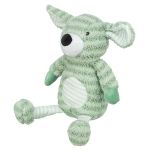 TRIXIE HOND MET STREPEN PLUCHE GROEN