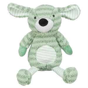 TRIXIE HOND MET STREPEN PLUCHE GROEN
