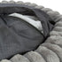 Trixie Hondenmand Lonni Rond Brede Ribstof Antraciet 50X50X12 Cm