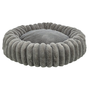 Trixie Hondenmand Lonni Rond Brede Ribstof Antraciet 50X50X12 Cm