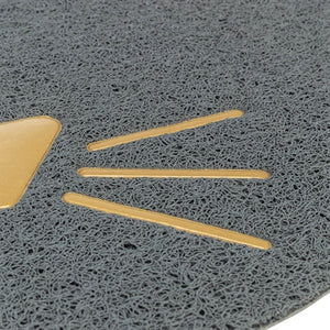 TRIXIE KATTENBAKMAT KATTENKOP PVC LICHTGRIJS