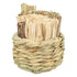 TRIXIE MAND GRAS MET HOOI / MAISBLADEREN / HOUTEN STOKJES