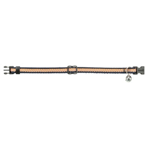 Trixie Kattenhalsband Gestreept Blauw / Oranje 20-30X1 Cm