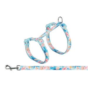 TRIXIE KATTENTUIGJE MET RIEM FLOWER POWER MOTIEF ASSORTI 35-59X1,3 CM